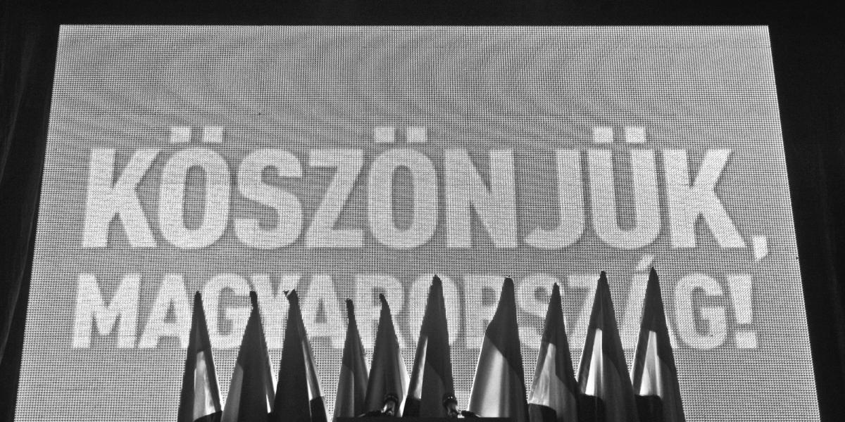 A 2010-es választás után az ellenzék így „köszönte meg” a vereséget FOTÓ: NÉPSZAVA