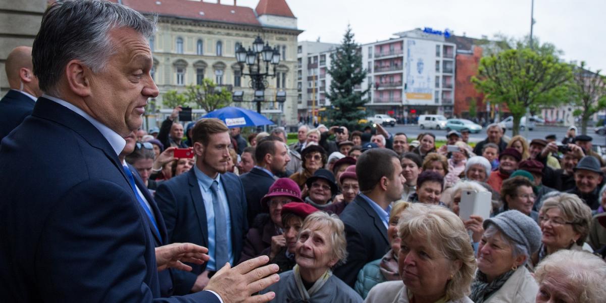 Orbán Viktor Győrben FOTÓ: Molnár Ádám