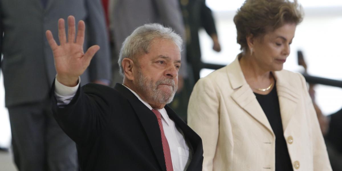 Luiz Inácio Lula da Silva volt elnök és Dilma Rousseff elnök 2016-ban FOTÓ: Igo Estrela/Getty Images