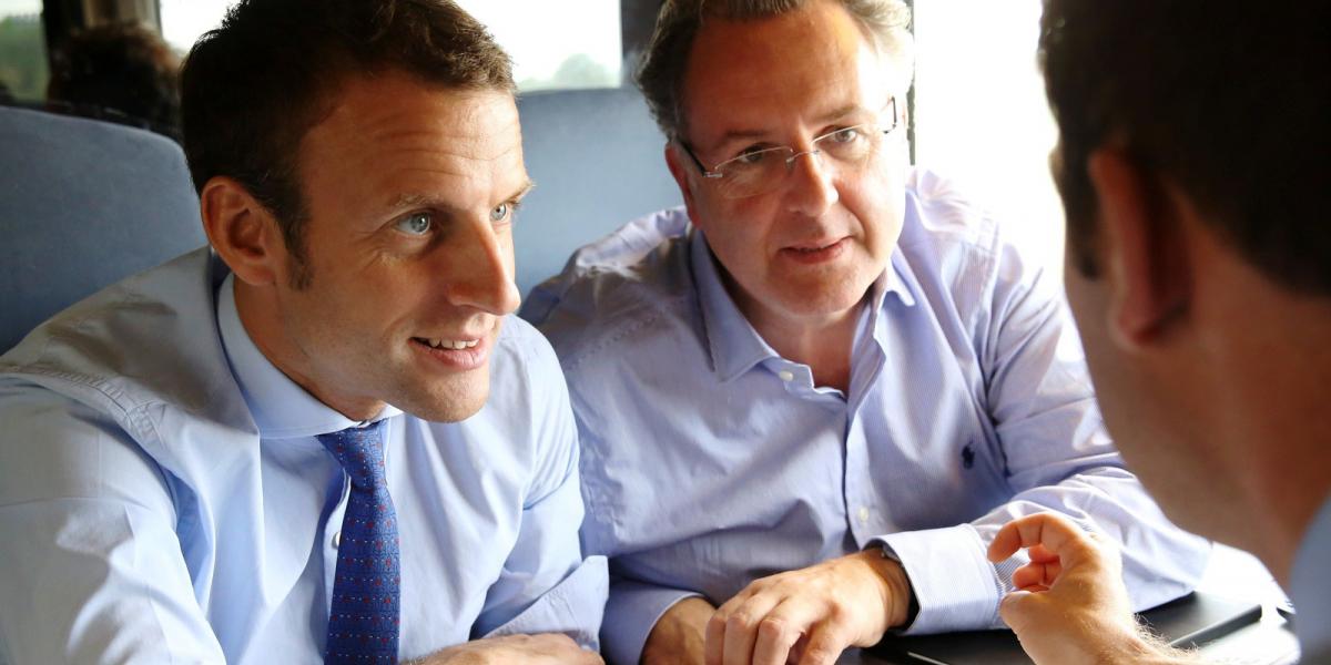 Macron mellett Richard Ferrand FOTÓ: 