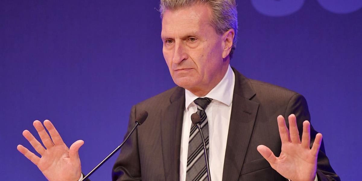 Günther Oettinger FOTÓ: Getty Images, Thomas Lohnes