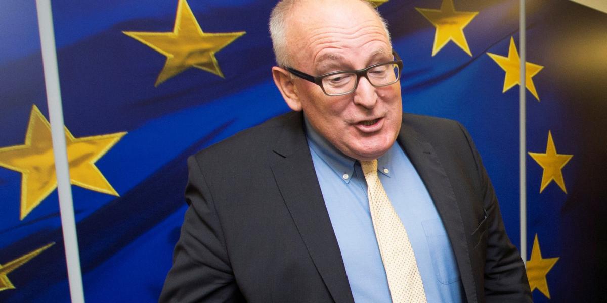 Frans Timmermans - Fotó: Olivier Hoslet / AFP