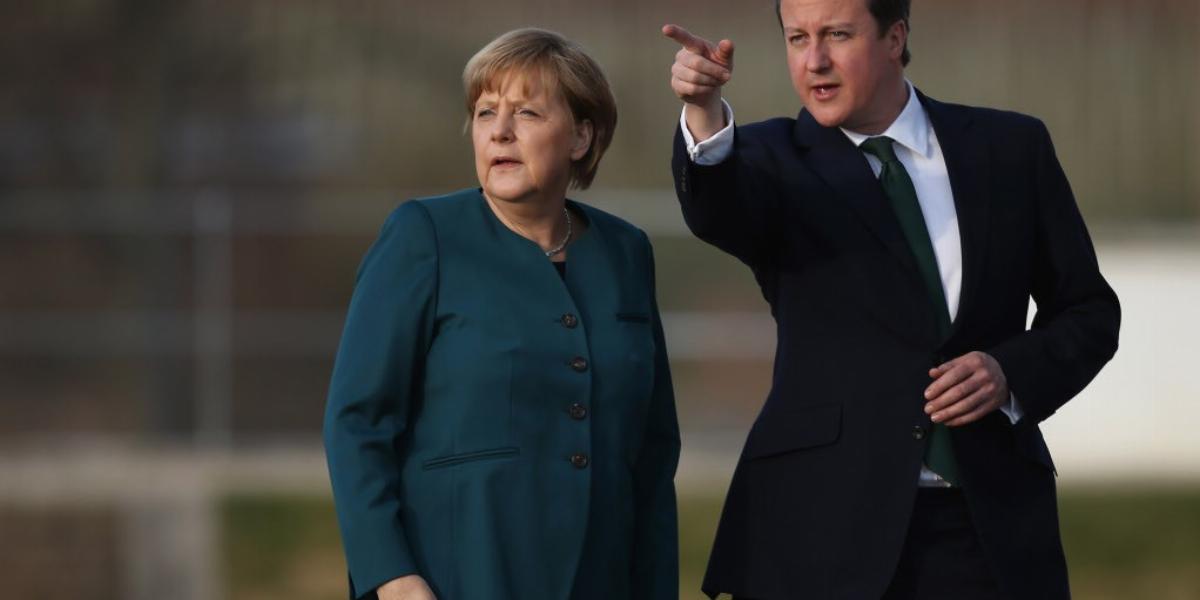 Vajon az EU jövőjét is befolyásoló bejelentést tesz Cameron és Merkel? FOTÓ: EUROPRESS/GETTY IMAGES/SEAN GALLUP