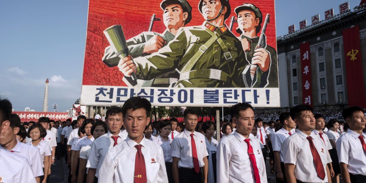 Demonstráció a koreai vezetés mellett. FOTÓ: KIM WON-JIN / AFP