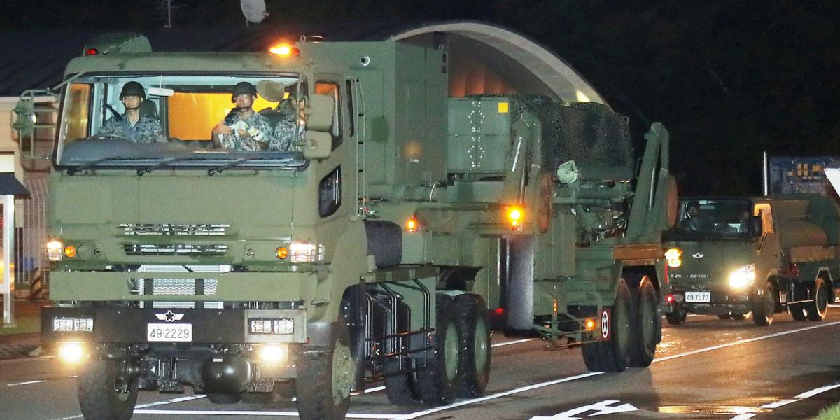 Japán is résen van - A Gifu Air-Self Defense Force tagjai a PAC-3 (Patriot Advanced Capability-3) interceptor rendszerét  Gifu p