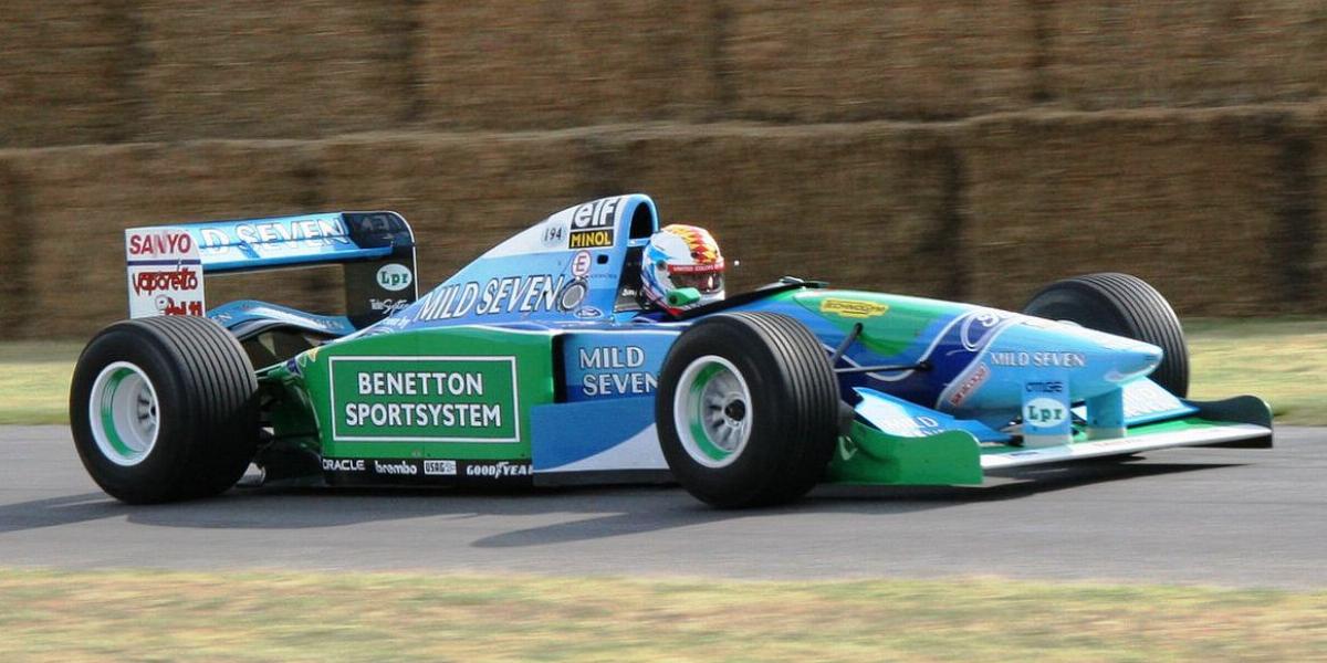 BENETTON B194 - Ezzel nyert először vb-t Schumacher