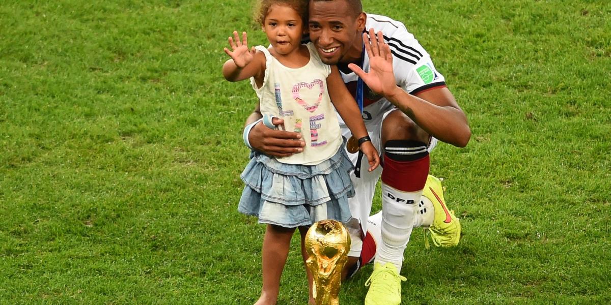 Jerome Boateng és kislánya a vb-döntőt követően Fotó: AFP/Christophe Simon