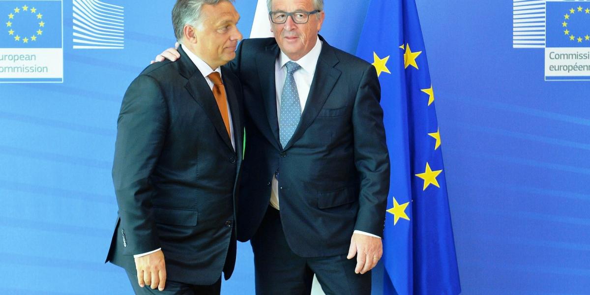 Orbán és Juncker Brüsszelben 2015 szeptemberében FOTÓ: AFP/DURSUN AYDEMIR