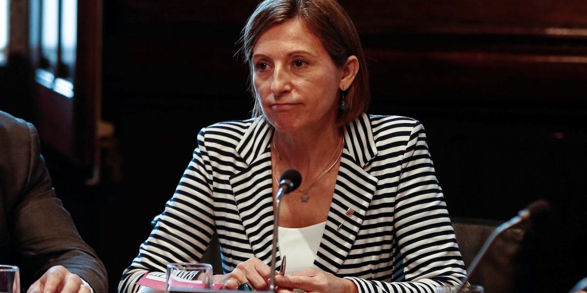 A katalán parlament elnöke, Carme Forcadell. FOTÓ: AFP / BURAK AKBULUT / ANADOLU AGENCIÁJA