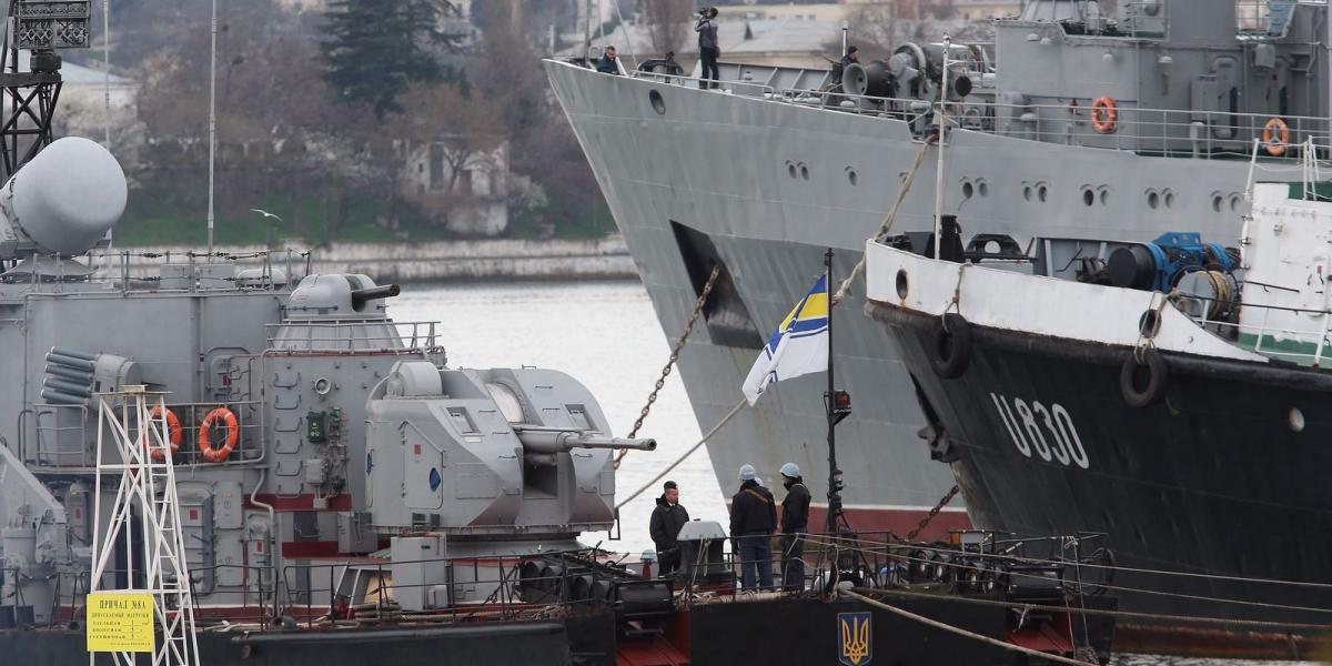 Ukrán hadihajók Szevasztopol kikötőjében FOTÓ: EUROPRESS/GETTY IMAGES/SEAN GALLUP