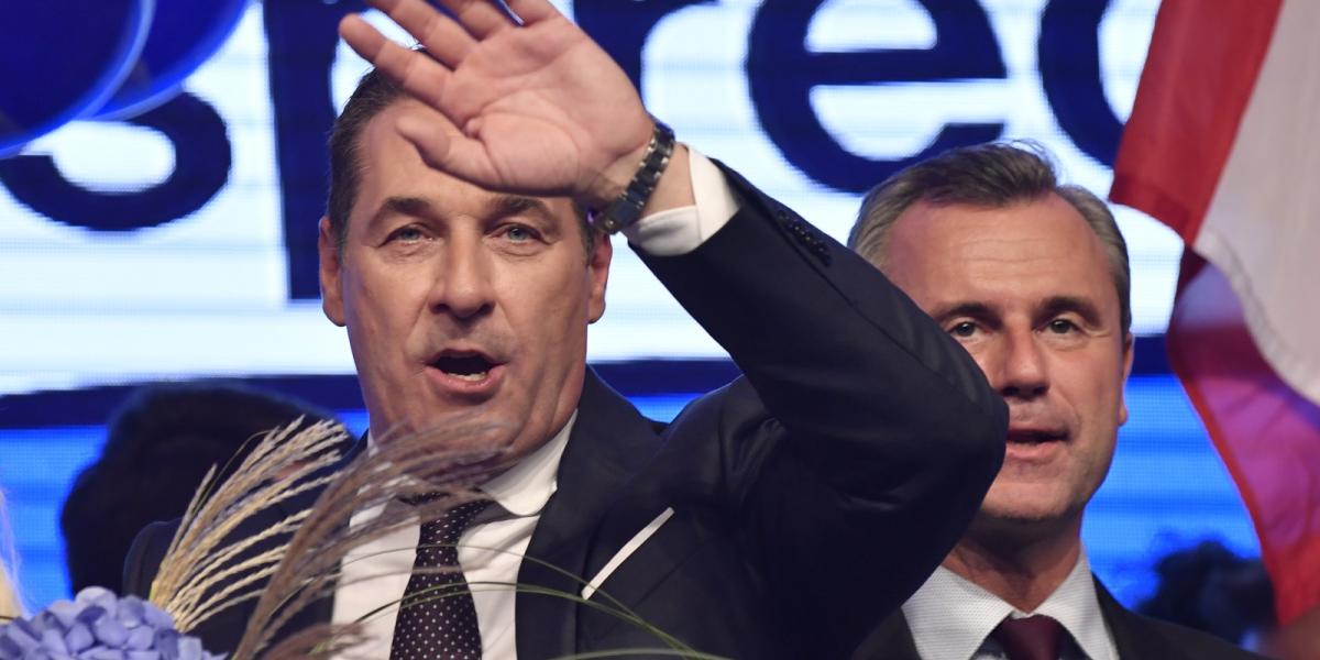 Heinz-Christian Strache - Fotó: HANS KLAUS TECHT / APA / AFP