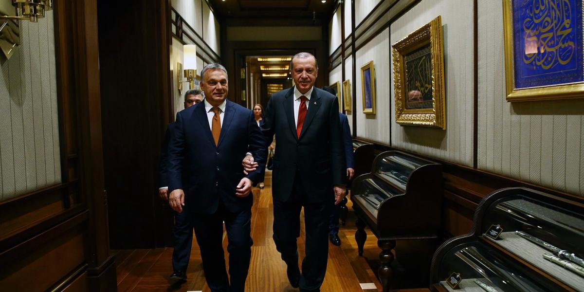 Orbán Viktor és Erdogan találkozója Törökországban FOTÓ: KAYHAN OZER / ANADOLU AGENCY