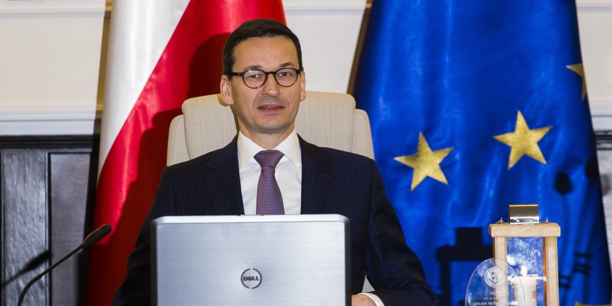 A lengyel miniszterelnök, Mateusz Morawiecki - AFP fotó