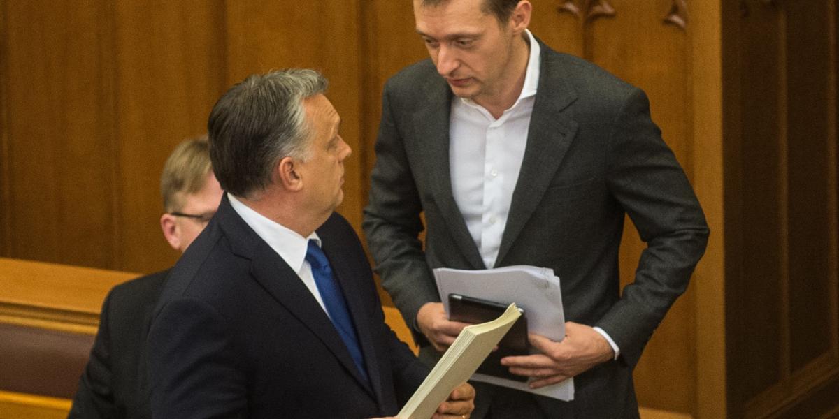 Orbán Viktor és Rogán Antal. FOTÓ: Tóth Gergő