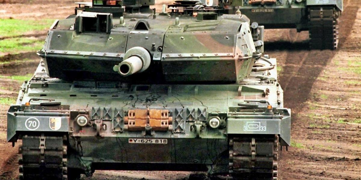 Leopard 2 harckocsi törökországban. A kép illusztráció. Fotó: BUNDESWEHR MODES/AFP