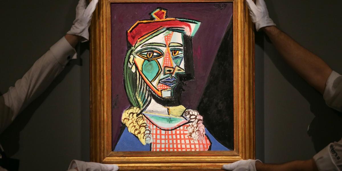 Pablo Picasso "Marie-Therese Walter" című műve - AFP fotó