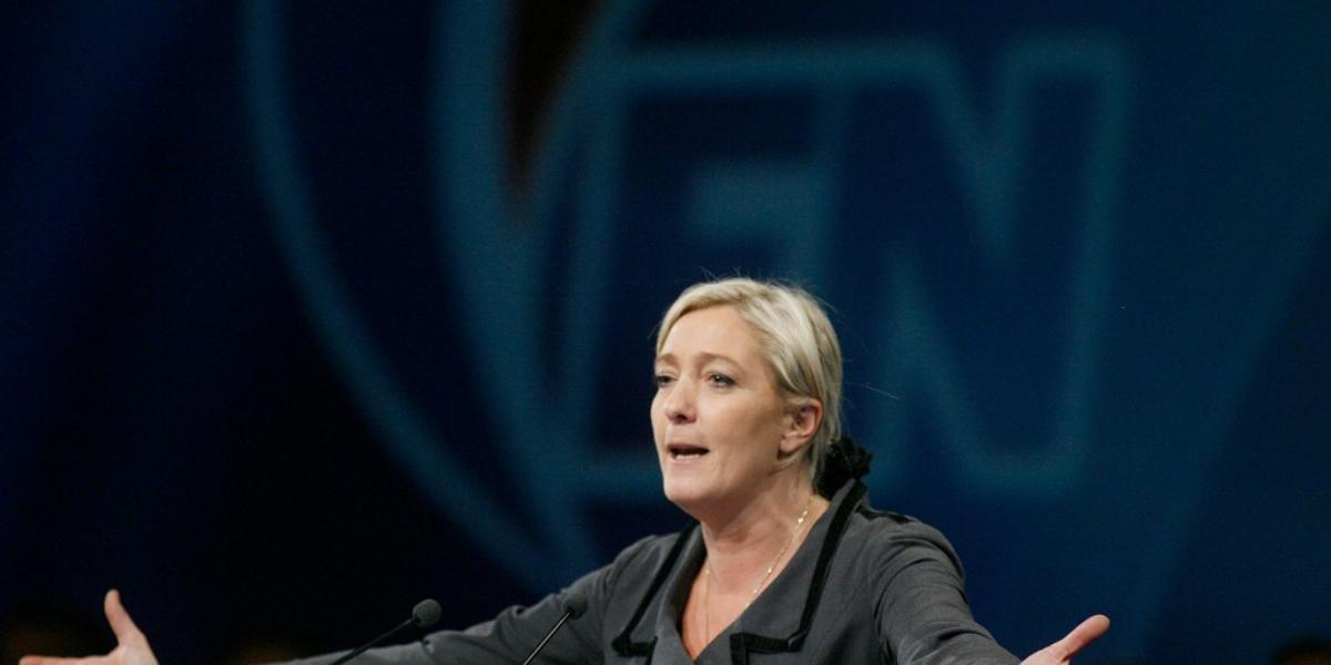 Marine Le Pen győzelmet remél a májusi EP-választáson FOTÓ: EUROPRESS/GETTY IMAGES/PATRICK DURAND