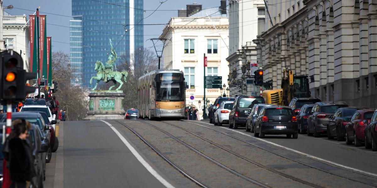 Utca a belga fővárosban - Fotó: Belpress/AFP 