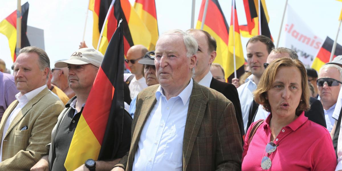 Gauland, Alice Weidelhez (jobbra) hasonlóan, ugyancsak az AfD jobbszárnyához sorolható FOTÓ: AFP/ABDULHAMID HOSBAS