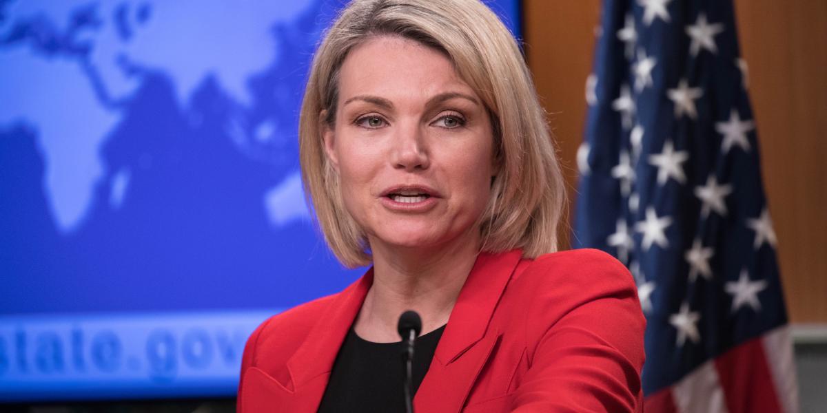 Heather Nauert amerikai külügyi szóvivő
Fotó: AFP / Yasin Ozturk / ANADOLU AGENCY