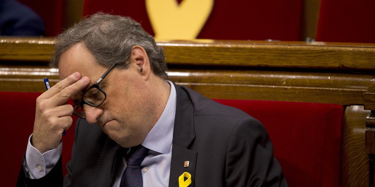 Hiába Madrid gesztusa, Quim Torra ragaszkodik az önállósághoz. FOTÓ: AFP/JOSEP LAGO