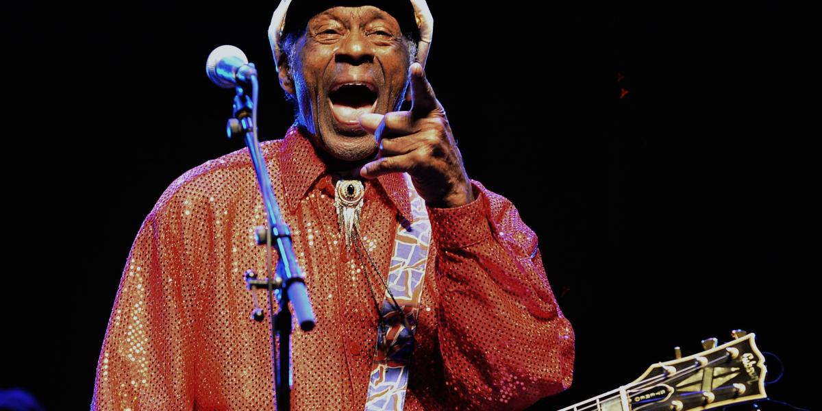 A VIHAROS ÉLETŰ CHUCK BERRY Tavaly hunyt el 90 évesen, de még 80-on túl is
fellépéseket vállalt FOTÓ: PABLO PORCIUNCULA/AFP