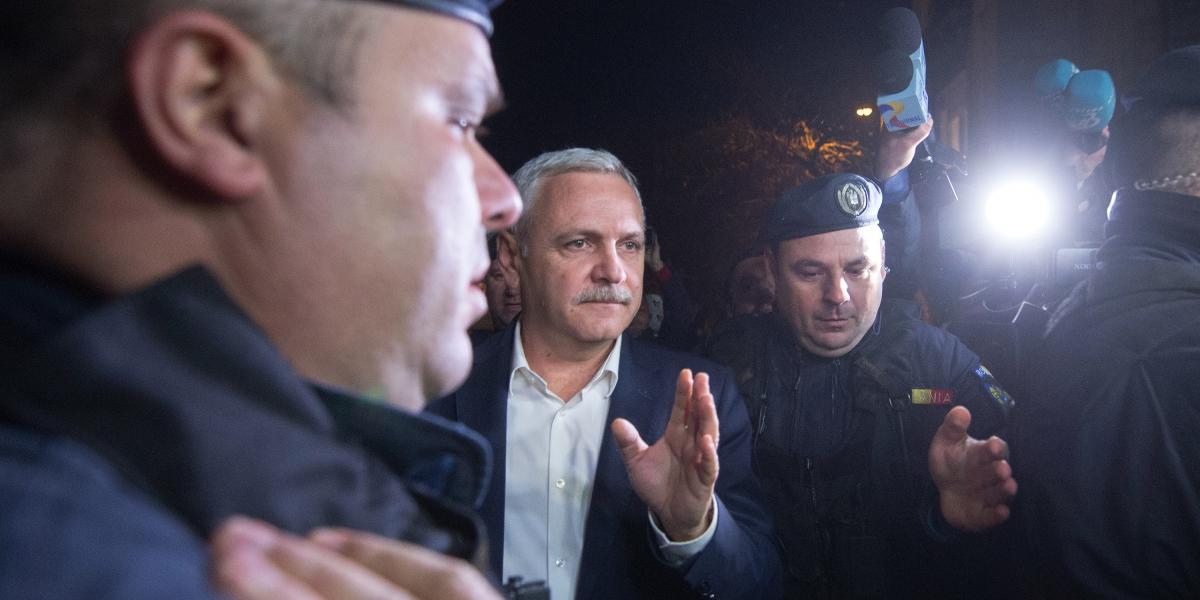 Liviu Dragnea. Fotó: ALEXANDRU DOBRE / AFP