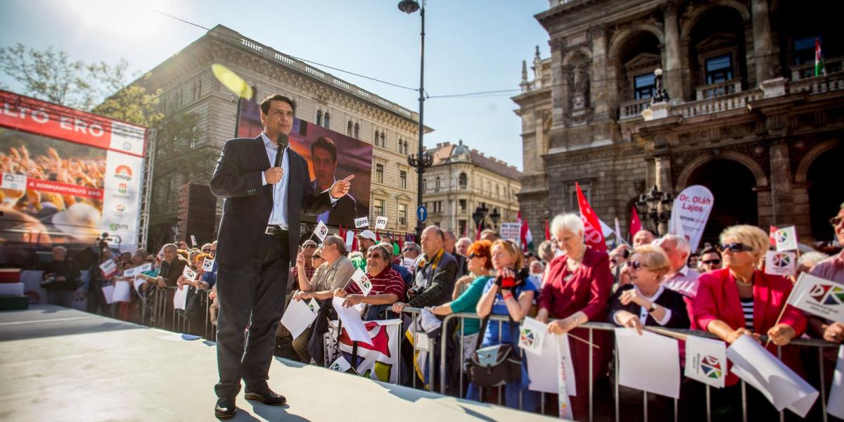 Mesterházy Attila végigkampányolta az országot és csalódással vette tudomásul a választás eredményét. Fotó: Tóth Gergő/Népszava