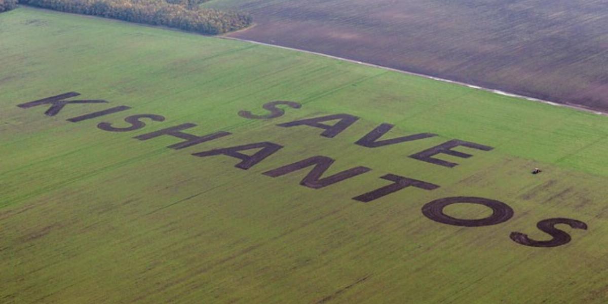 A Greenpeace már tavaly is kiállt a kishantosi gazdaság mellett. Fotó: Greenpeace