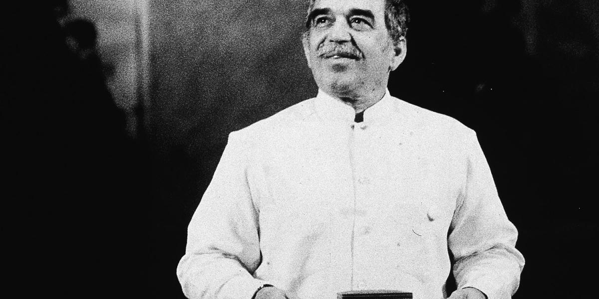 Gabriel Garcia Marquez 1982 január 1-én átveszi a Nobel-díjat. Fotó: Hulton Archive, Getty Images.