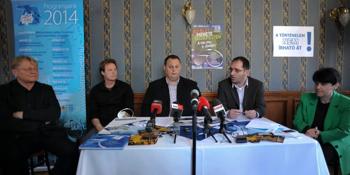 Az Élet Menetének eseményeit tegnap ismertették. Fotó: BIELIK ISTVÁN, Népszava