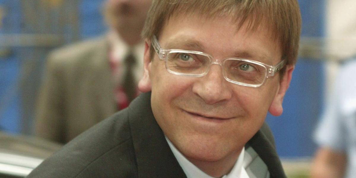 Guy Verhofstadt a vallon liberális párt szavazói körében népszerűbb mint a saját pártja támogatói között. Fotó: Mark Renders/Get