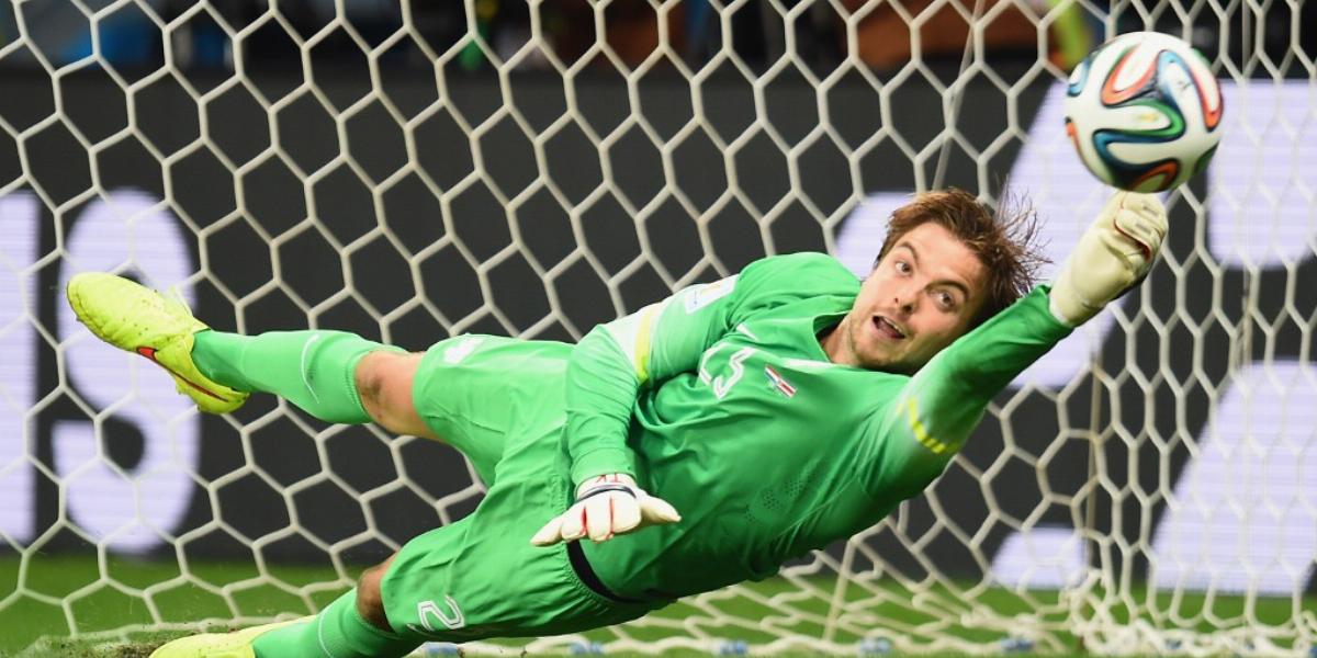 Tim Krul jött, beállt, majd kivédett két büntetőt, és ezzel elődöntőbe juttatta Hollandiát FOTÓ: EUROPRESS/GETTY IMAGES/JAMIE MC