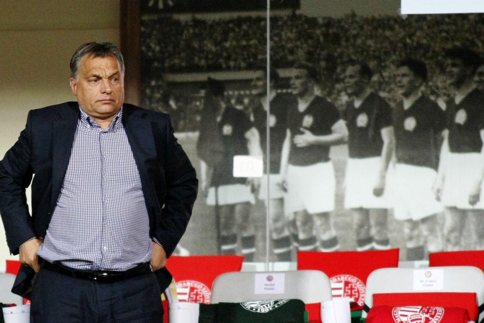 Orbán a Puskás stadionban. Korábbi felvétel. FOTÓ: Népszava