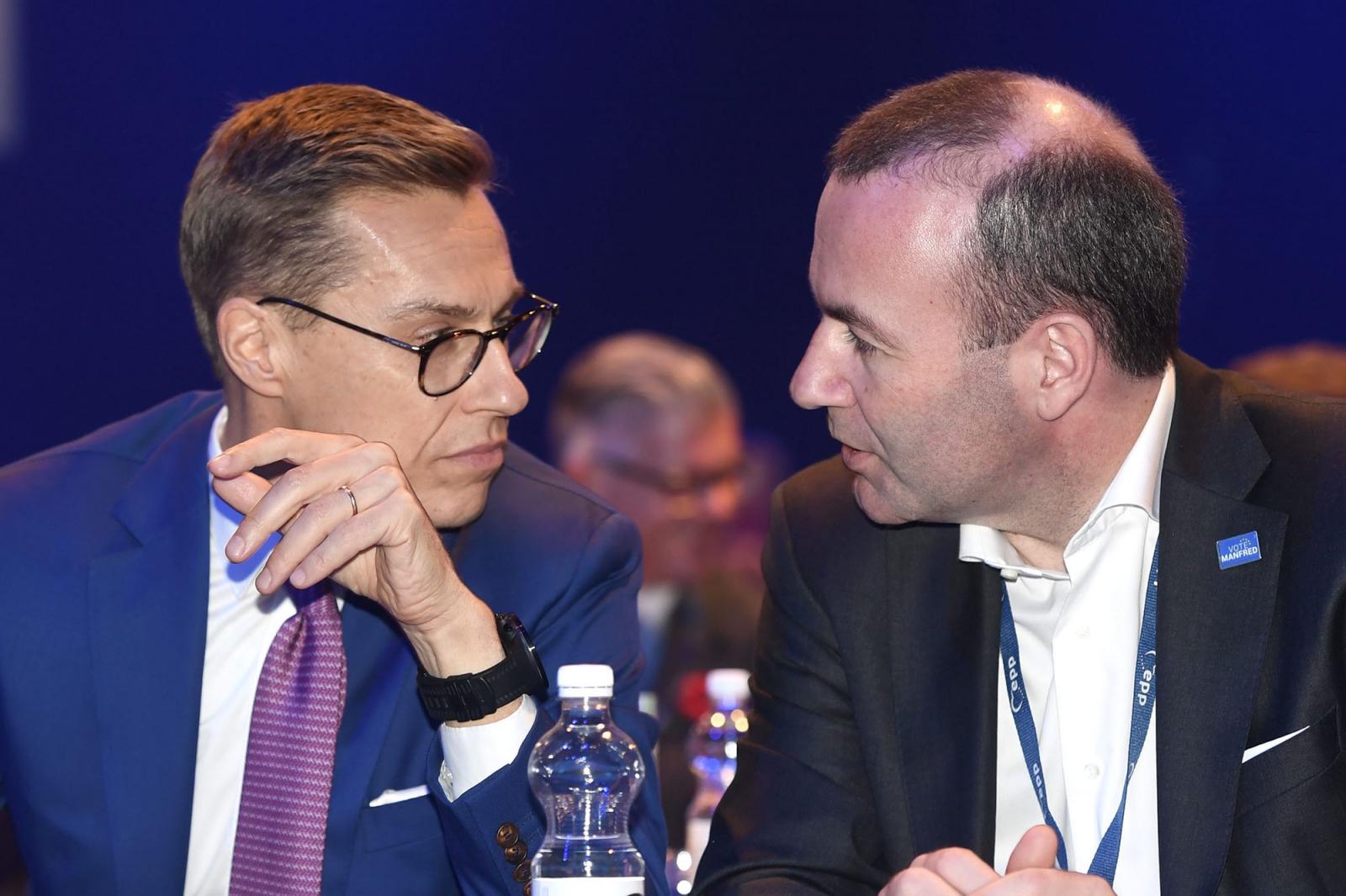 Alexander Stubb és Manfred Weber