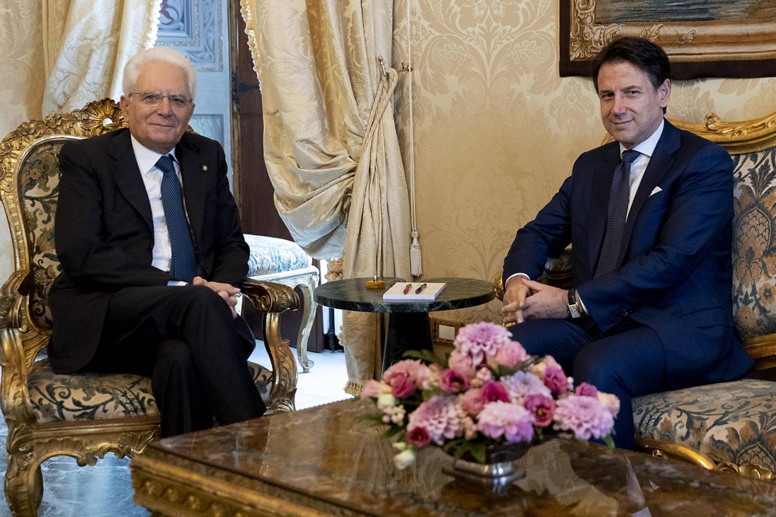 Sergio Mattarella és Giuseppe Conte