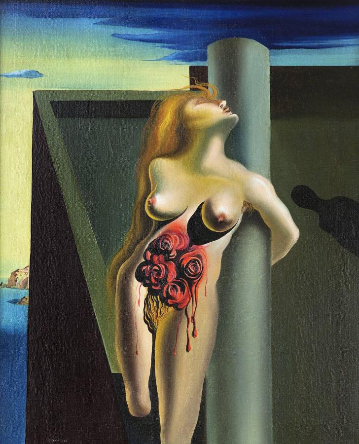 Dalí: Vérző rózsák (1930)