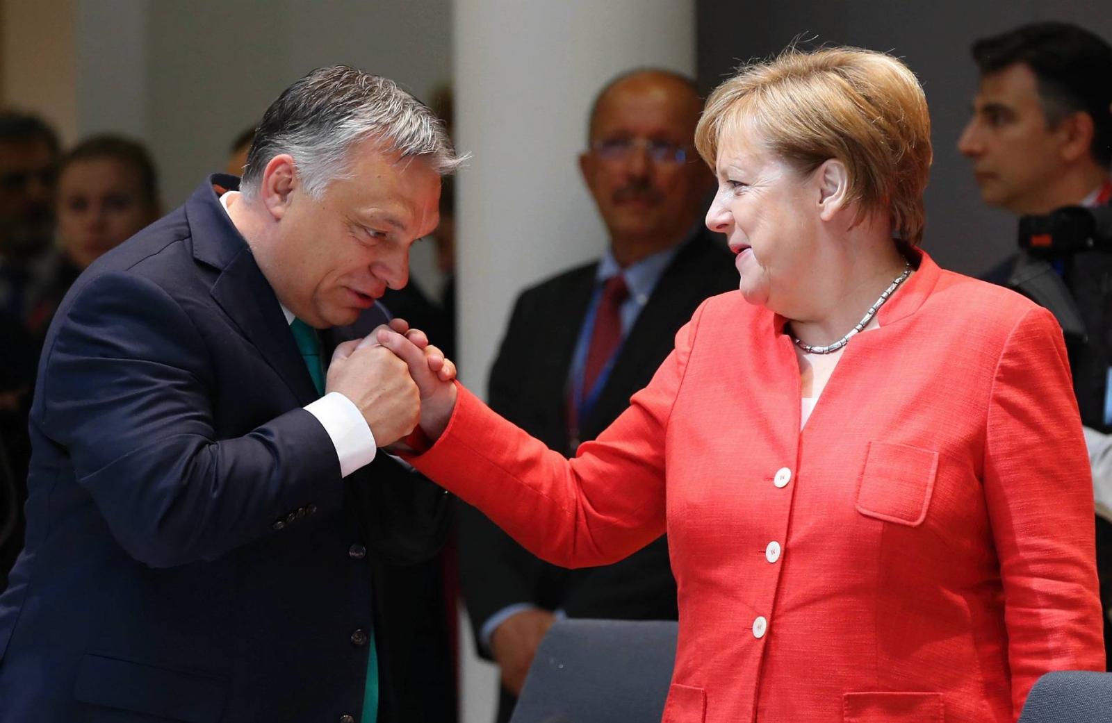 Orbán Viktor miniszterelnök és Angela Merkel német kancellár