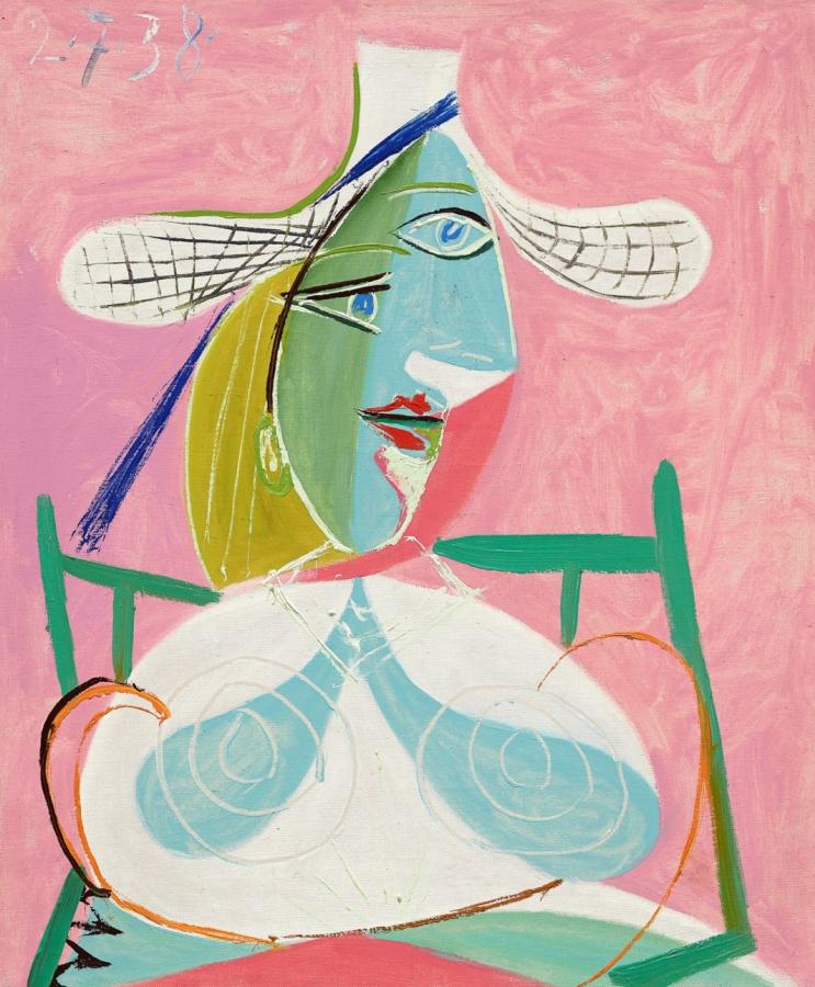 Picasso’s Femme assise au chapeau de paille (Marie-Thérèse) (1938)