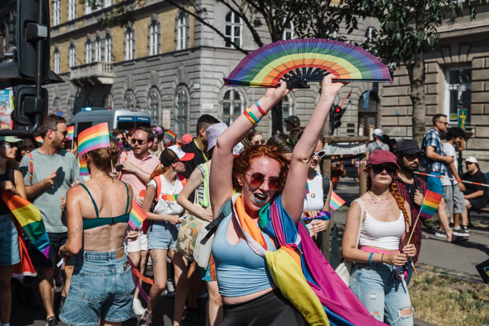 Köln, Németország. A pályaudvar közelében, 2023. július 8-án.