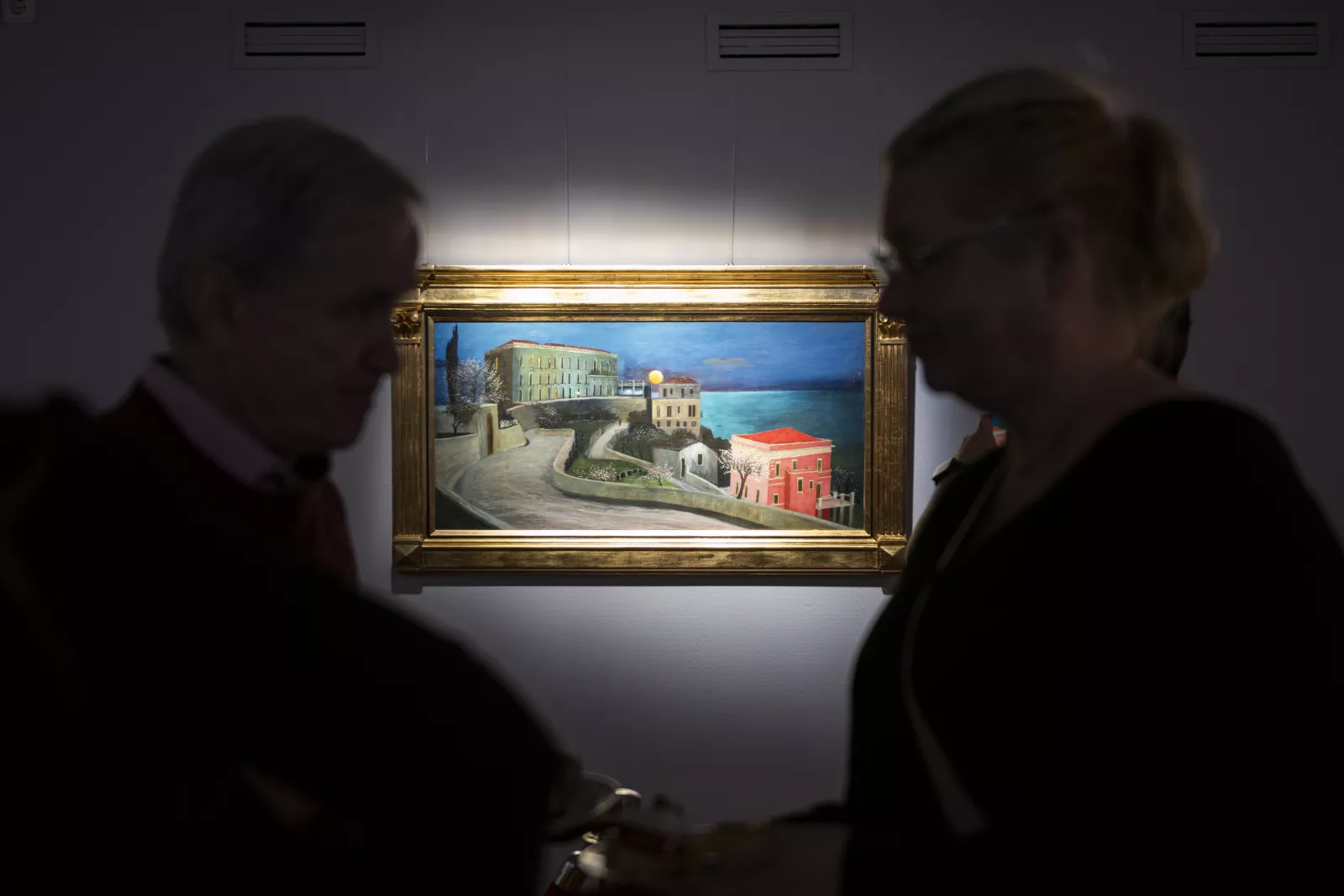 Csontváry Kosztka Tivadar alkotása, a Holdtölte Taorminában ritkán látható kiállításon