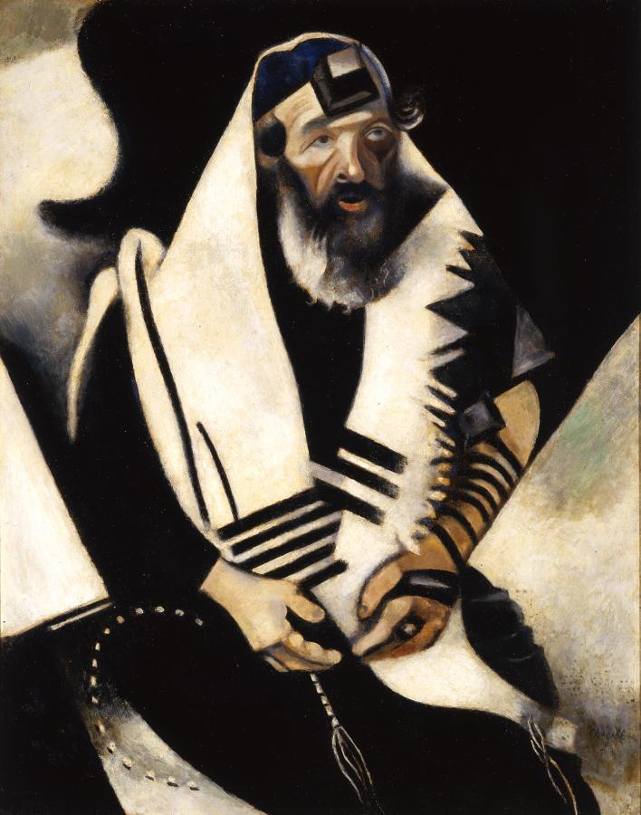 Rabbi feketében és fehérben (Az imádkozó zsidó) 1914−22