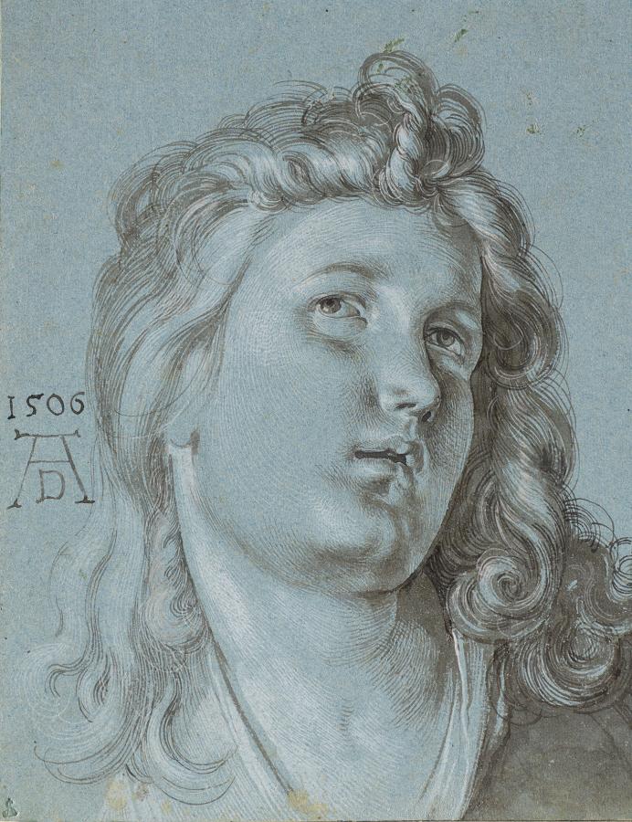 Albrecht Dürer: Egy angyal feje (1506)
