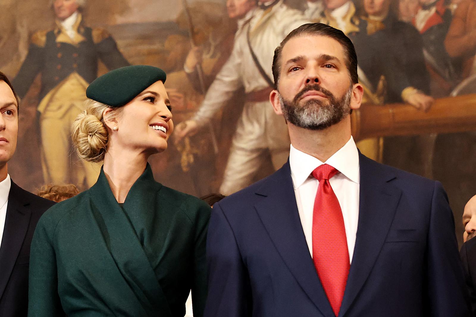 Az amerikai elnök két legidősebb gyermeke, Donald Trump, Jr. és Ivanka Trump