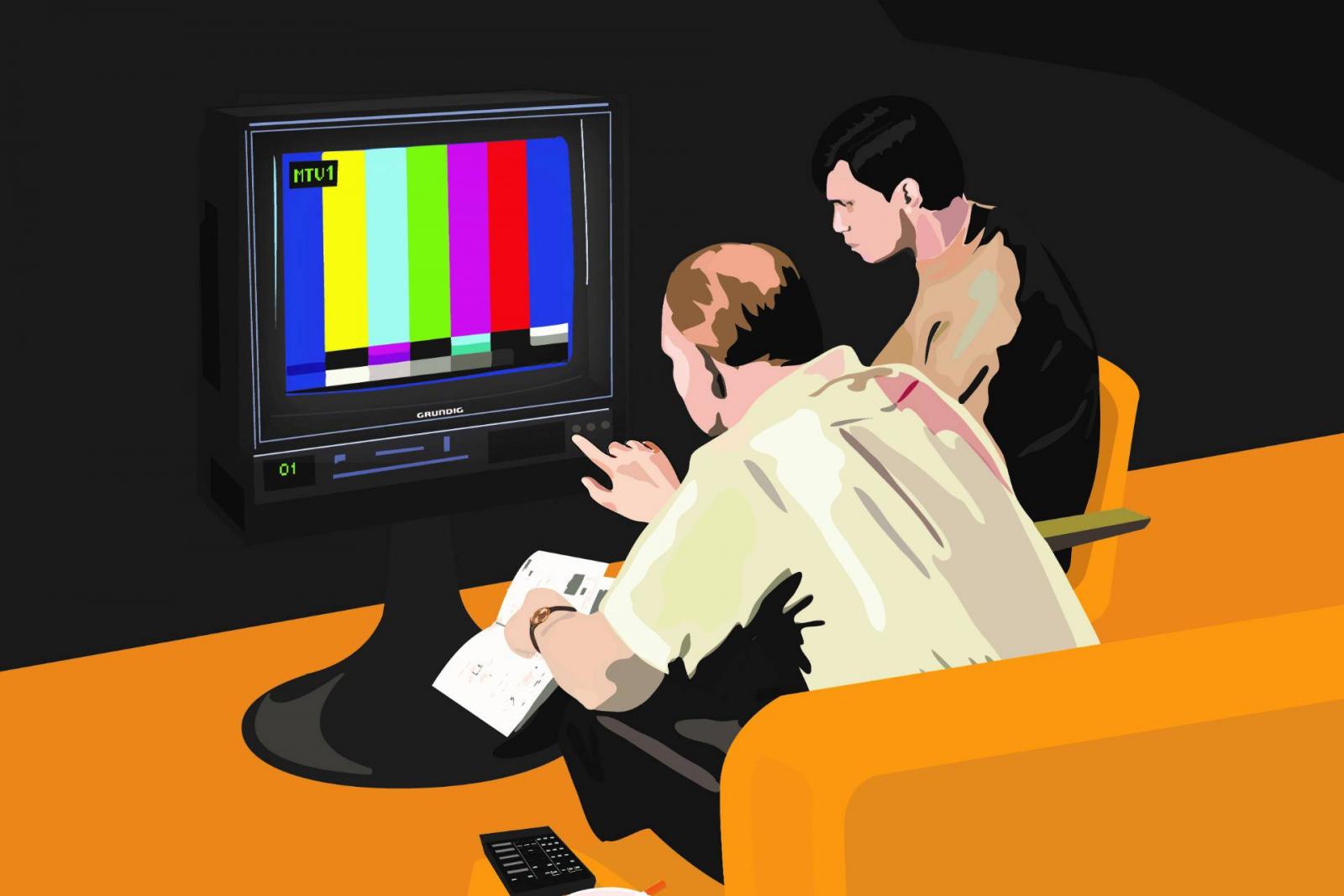 Weiler Péter Kádár János segít apámnak beprogramozni az új színes tévénket