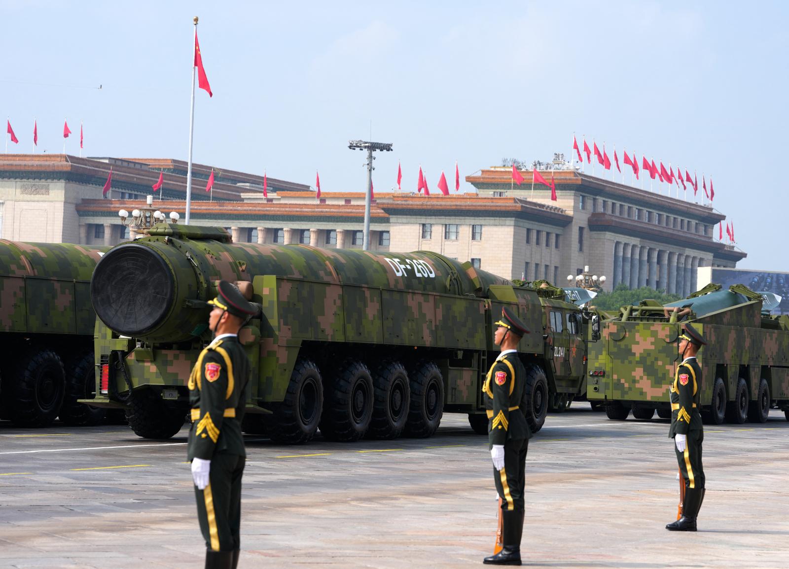 Katonai parádé Pekingben szeptember 3-án 