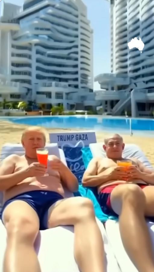 Trump szerint ideális Gáza: homokos part, pálmafák, felhőkarcolók – palesztinok nélkül