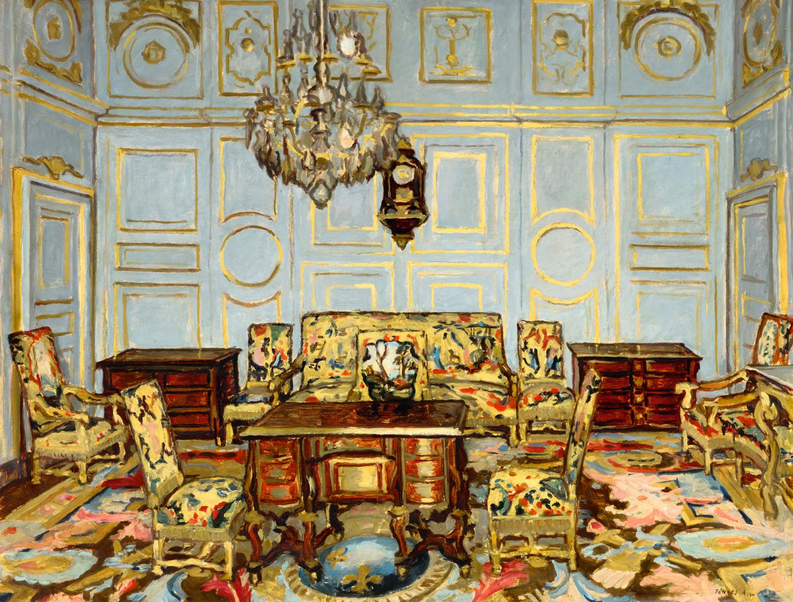 Fényes Adolf: Fontainebleau
(Salon de Madame de Maintenon), 1911