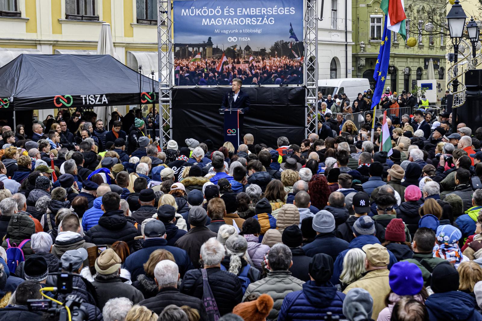 A Tisza Párt országjáró rendezvénye Győrben november 15-én 