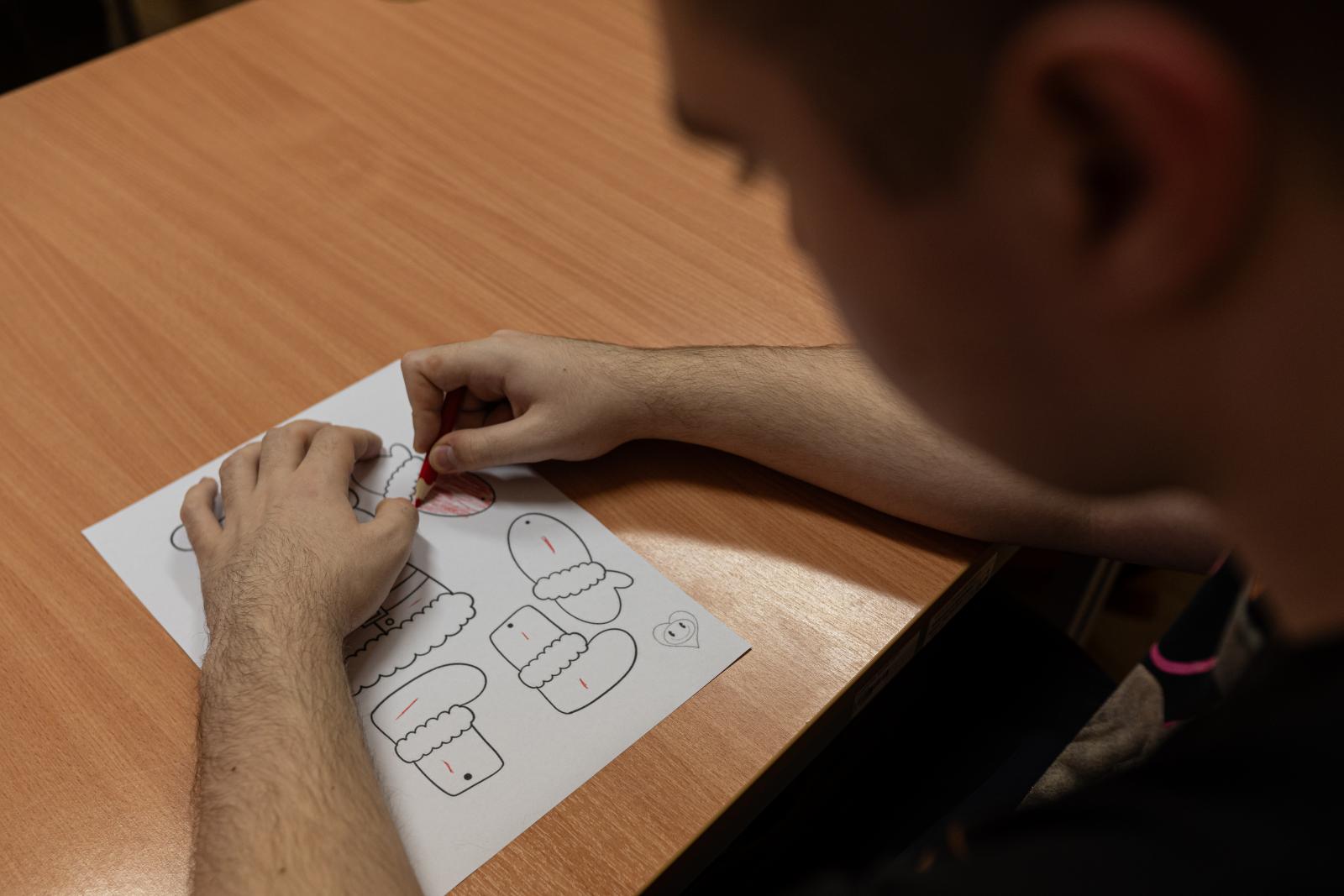 Bodnárné Nagy Kriszta Lacikával, fejlesztés közben